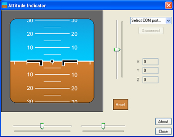 Attitude Indicator screen-shot